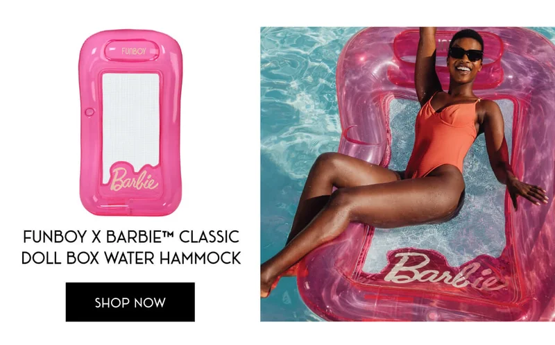 FUNBOY X BARBIE™️ CLASSIC DOLL BOX WATER HAMMOCK