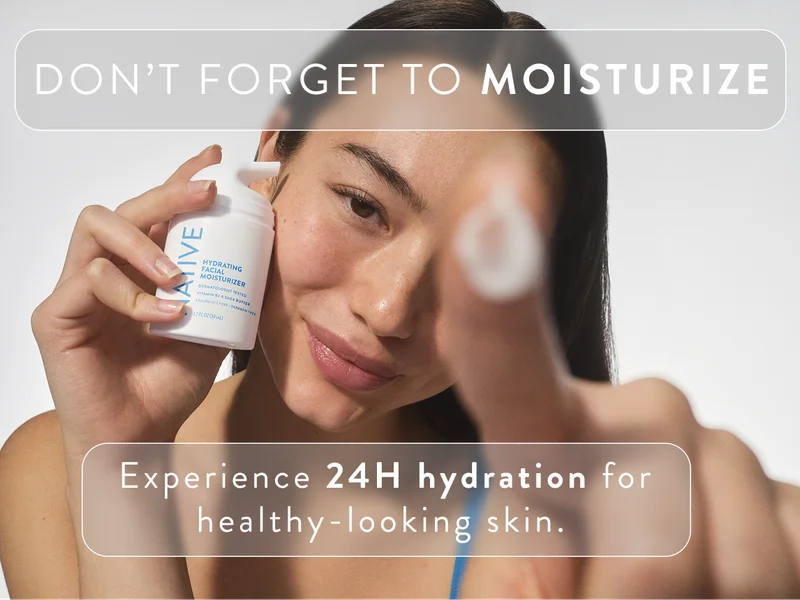 Don't forget to moisturize. Experience 24h hydration for healthy looking skin.