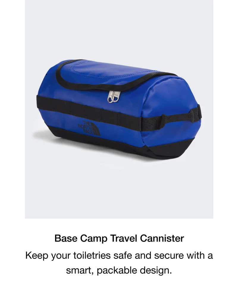 Base Camp Travel Cannister Keep your toiletries safe and secure with a smart, packable design.