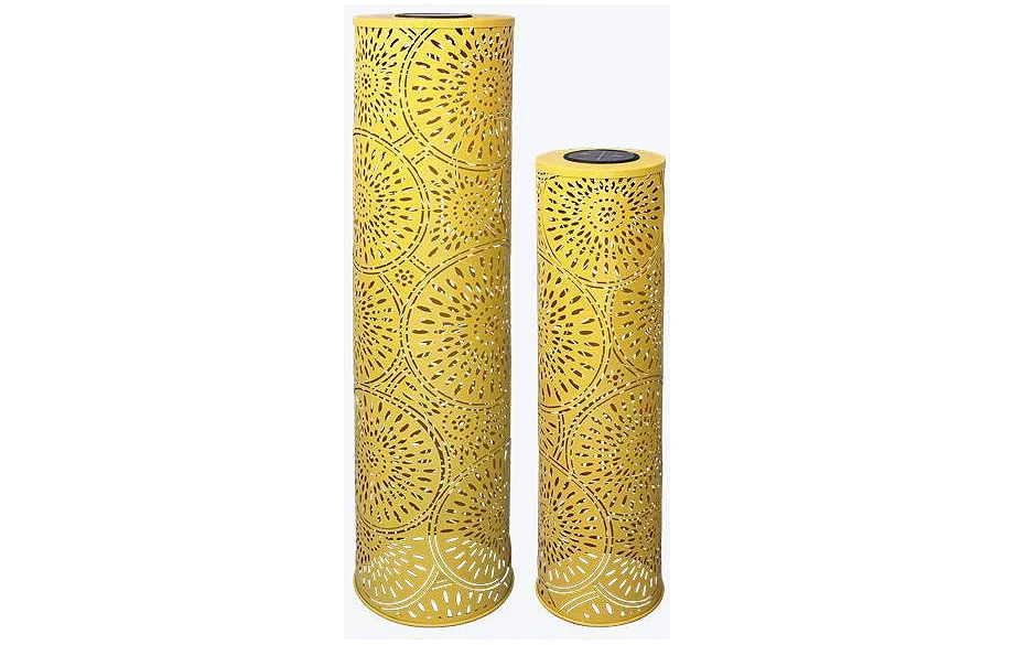 Young's Metal Solar Lantern, Set of 2