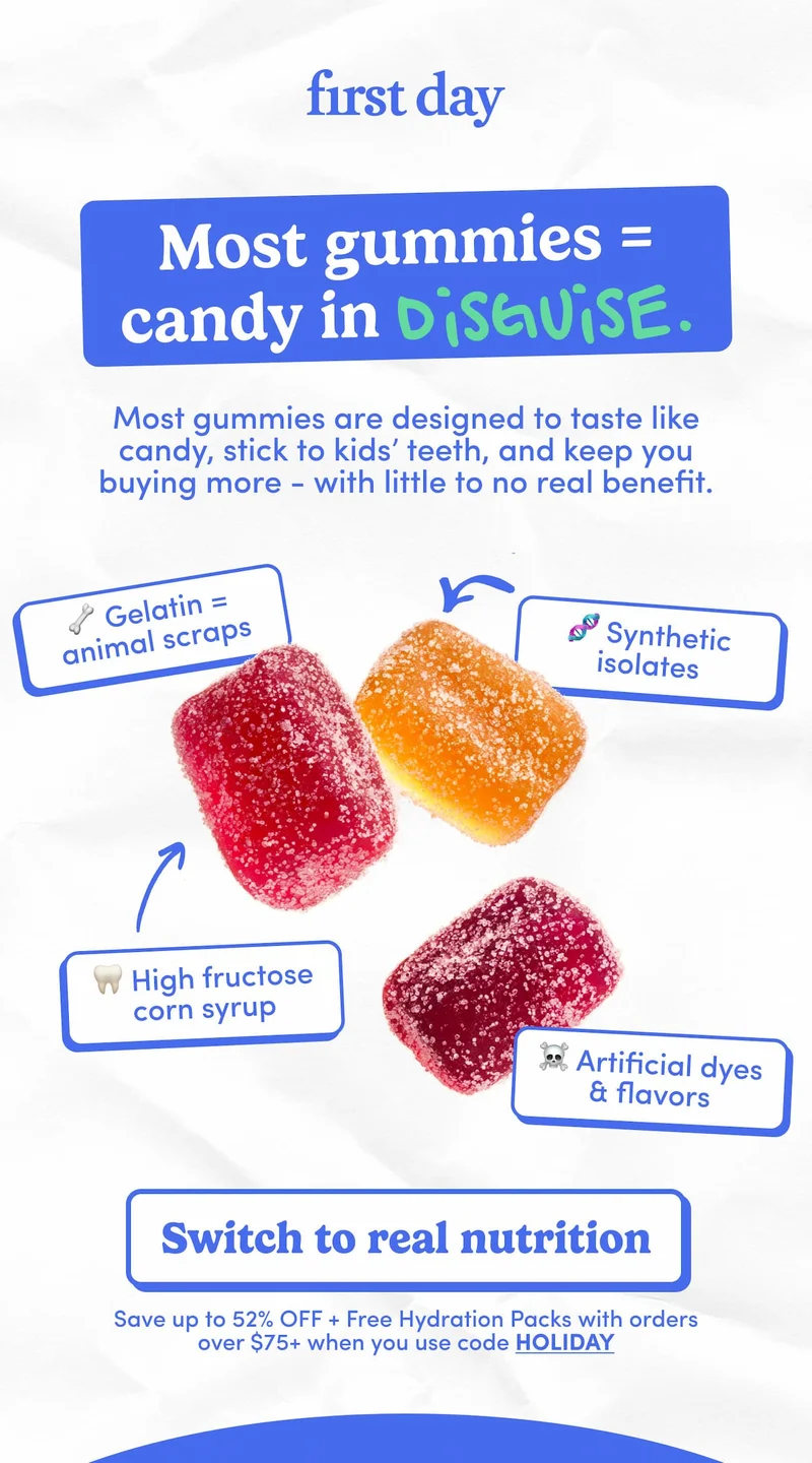 Most gummies = candy in disguise