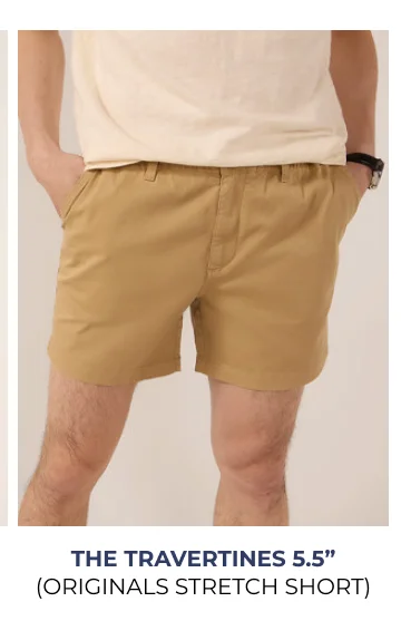 Originals Stretch Short: The Travertines 5.5"