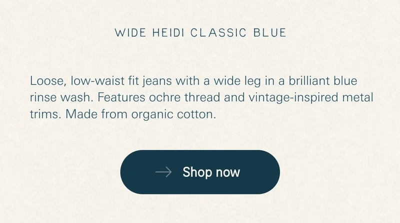 Wide Heidi Classic Blue