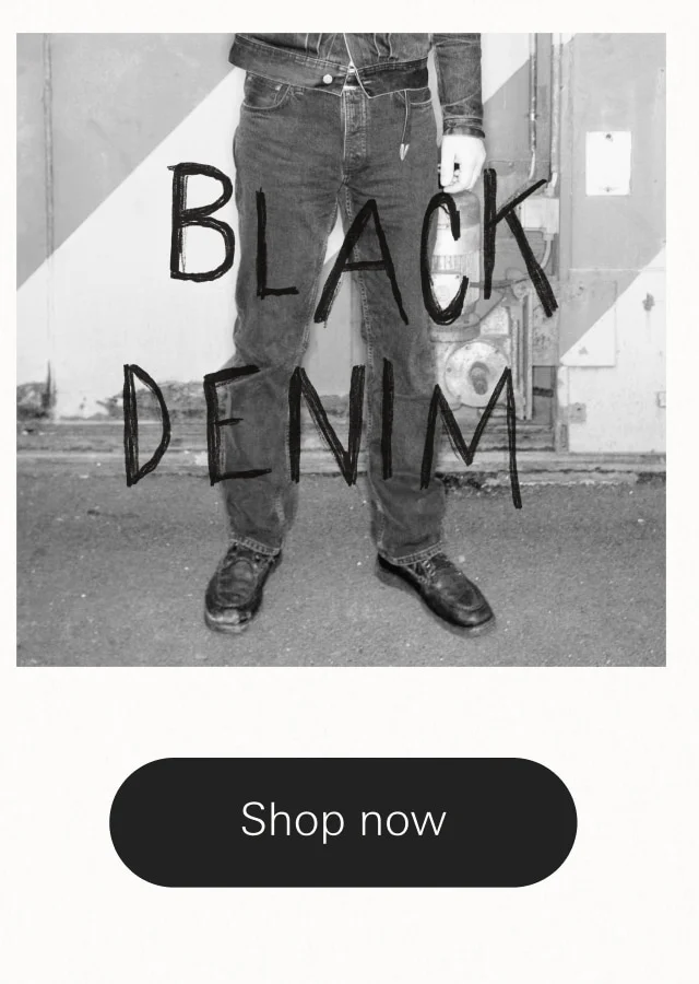 Black denim shop now