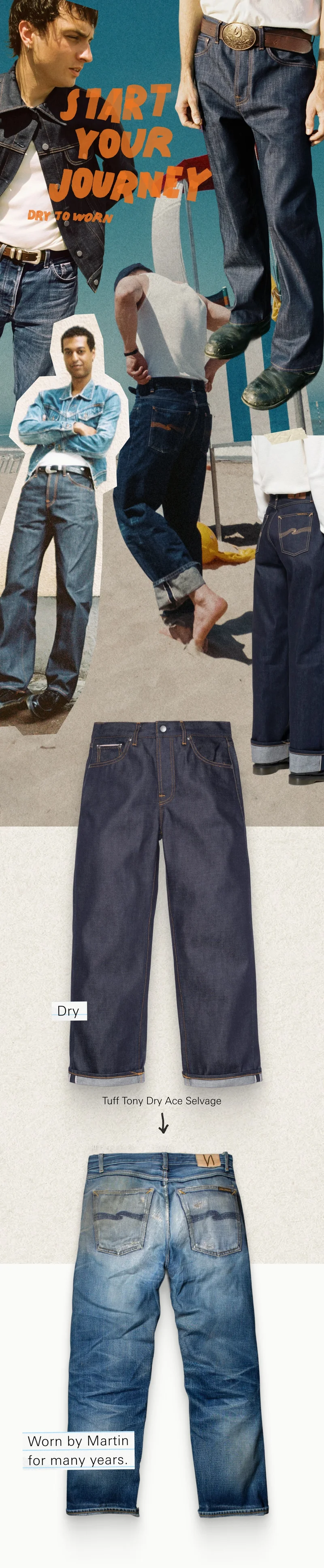 Start your own journey - dry to worn
