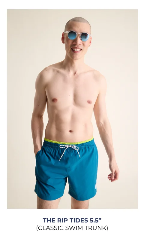 Classic Swim Trunk: The Rip Tides 5.5"