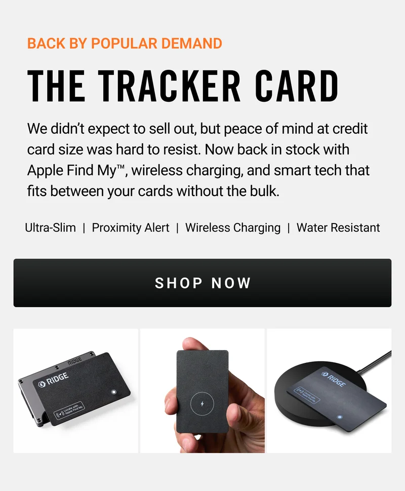 The Tracker Card | Shop Now
