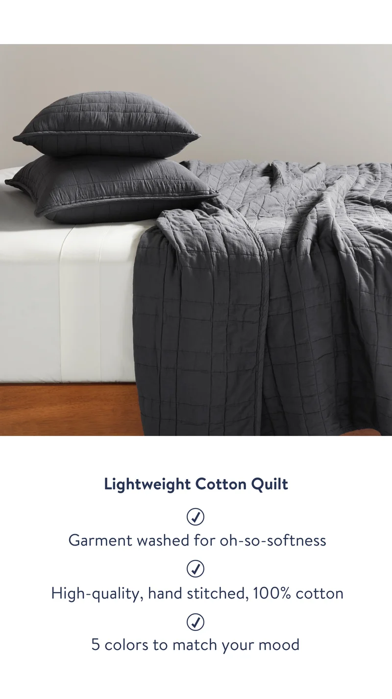 Lightweight cotton quilt