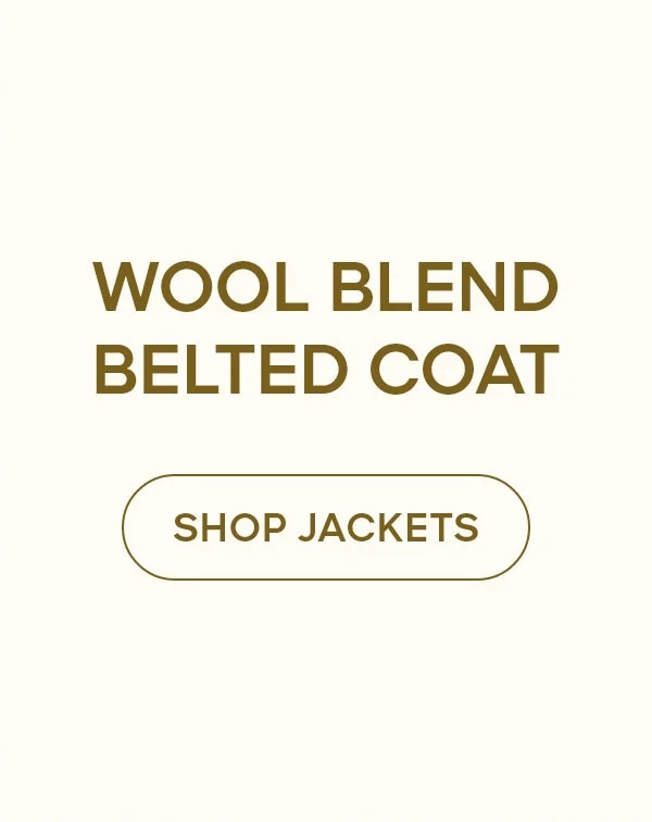 WOOL BLEND BELTED COAT SHOP JACKETS