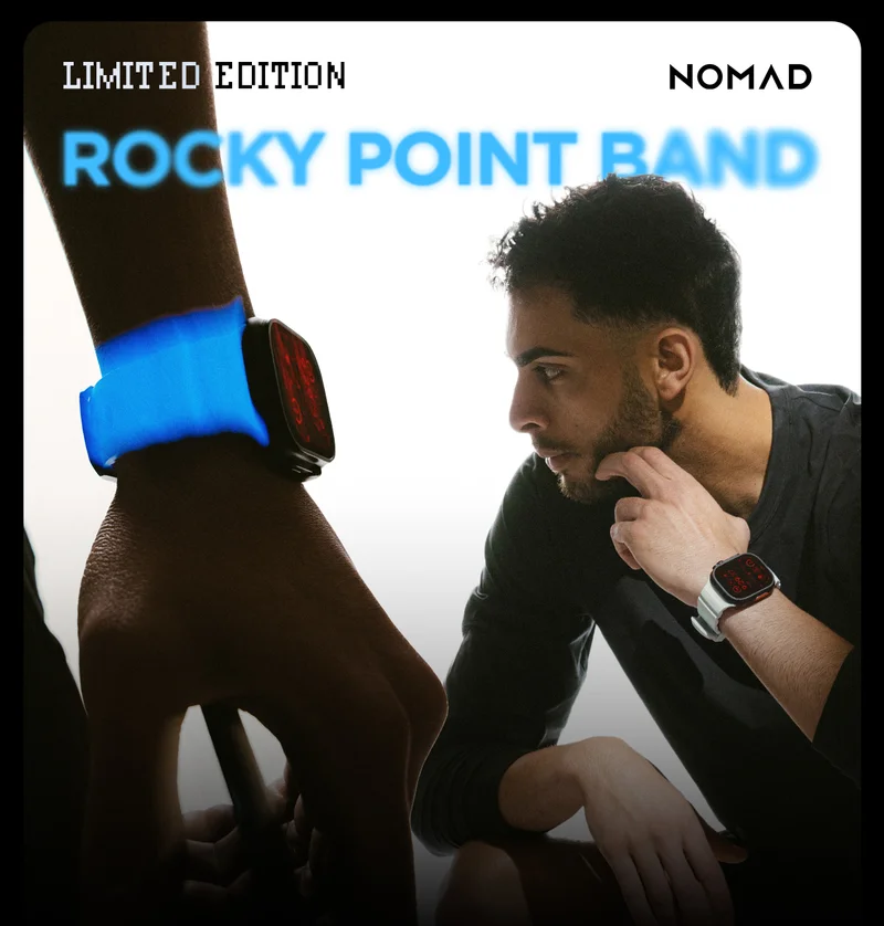 Icy Blue Glow is back. This time, glow is back for Rocky Point Band. Icy Blue harnesses the power of photoluminescence, absorbing light energy and then releasing it as a vibrant blue glow in the dark conditions. By day, the band takes on a versatile pale blue-white colorway. Shop Now.