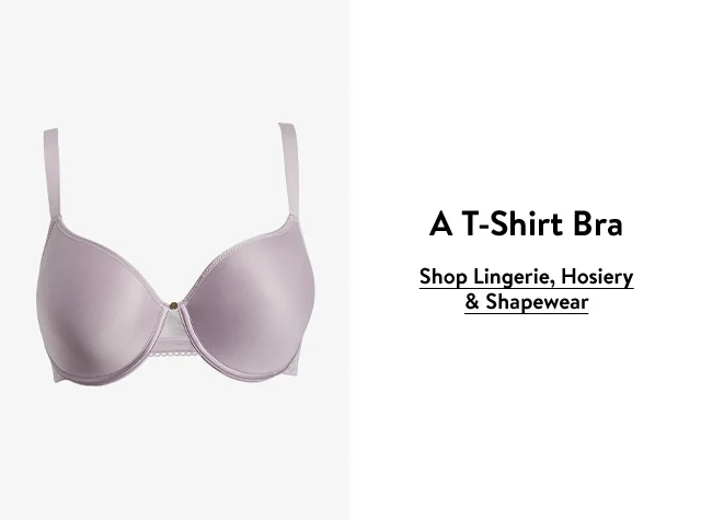 A lavender-colored bra.