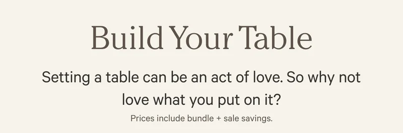 Build Your table