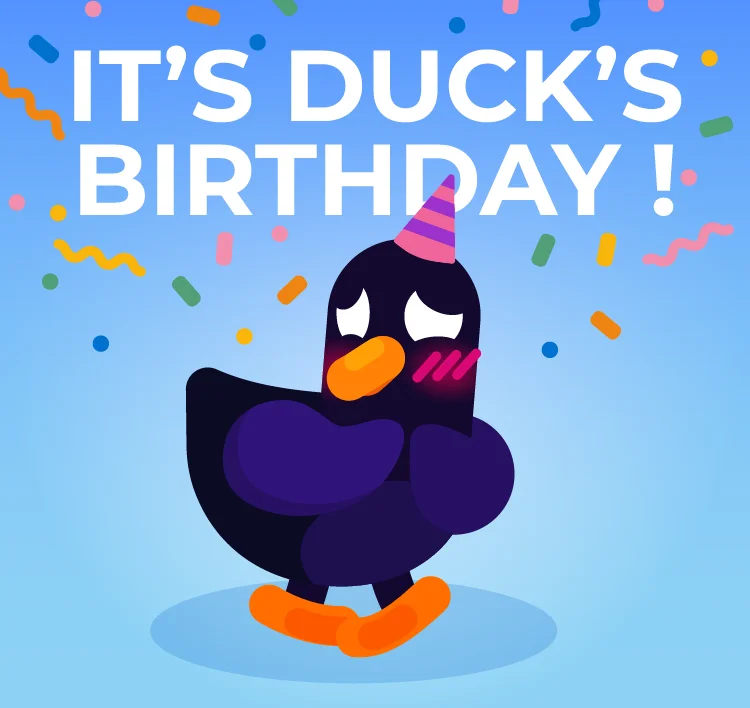 It's Duck's birthday!