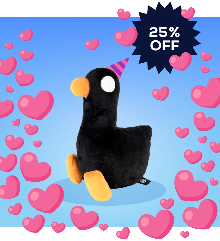 This super cuddly Duck Plushie wants a hug from you!