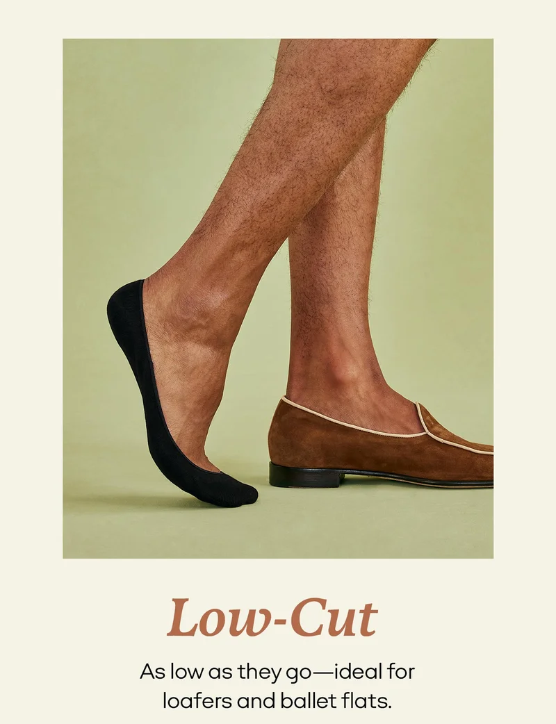 Low-Cut | As low as they go--ideal for loafers and ballet flats.