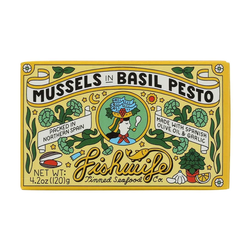Mussels In Basil Pesto, 4.2 Oz