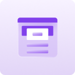 Purple forms icon