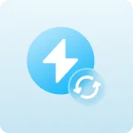 Cyan sync icon