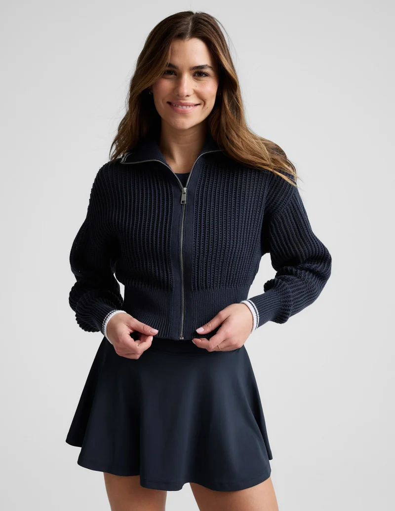 Image of Here's The Stitch Zip Sweater