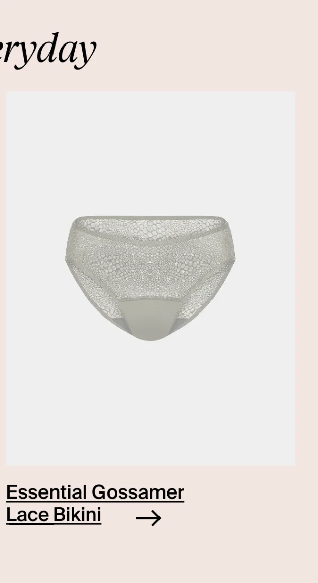 Essential Gossamer Lace Bikini.
