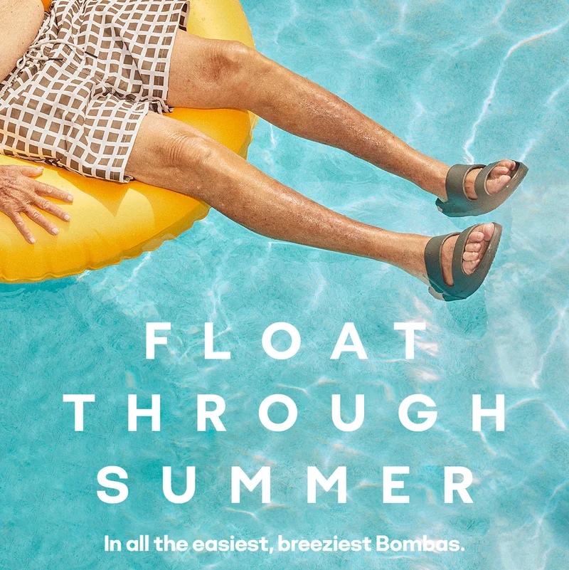 FLOAT THROUGH SUMMER | In all the easiest, breezies Bombas.