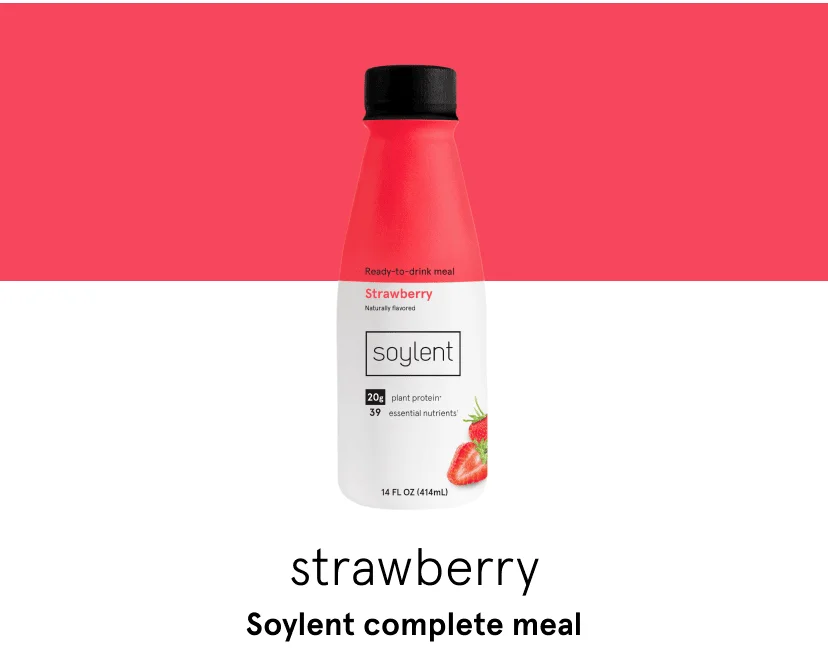 Soylent complete meal - strawberry