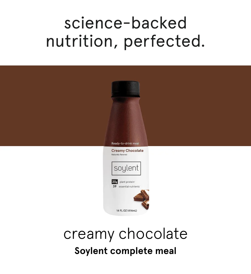 Soylent complete meal creamy chocolate