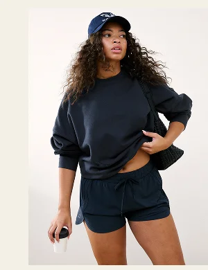 LuxeFleece Oversized Sweatshirt in Nocturnal Navy