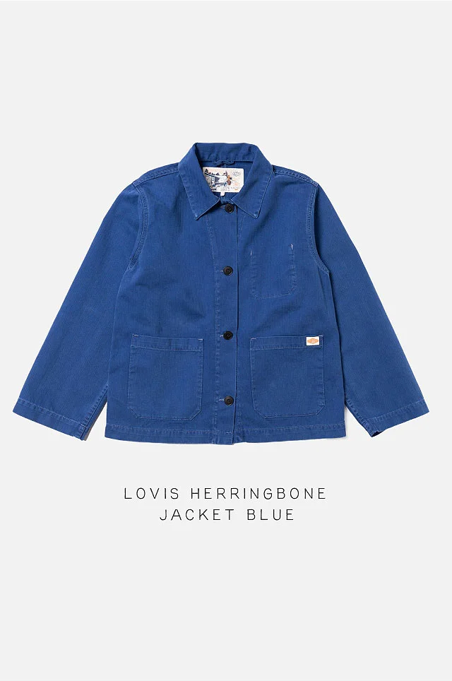 Lovis Herringbone Jacket Blue