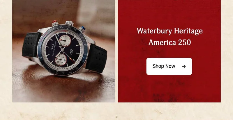 Shop Now (Waterbury Heritage America 250) - Timex