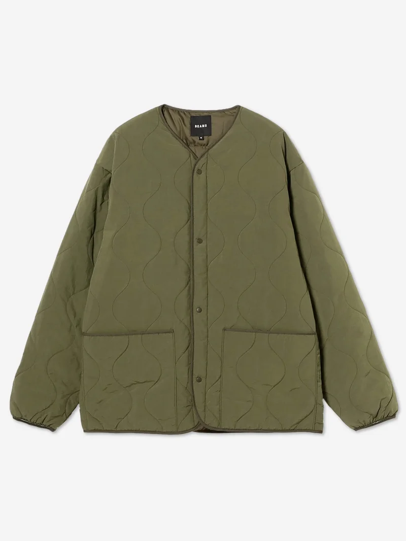 Image of Beams Down Military Liner Jacket - Olive