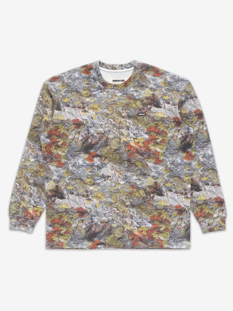 Image of Metalwood Mini Metal Logo Thermal Shirt - Real Moss Camo