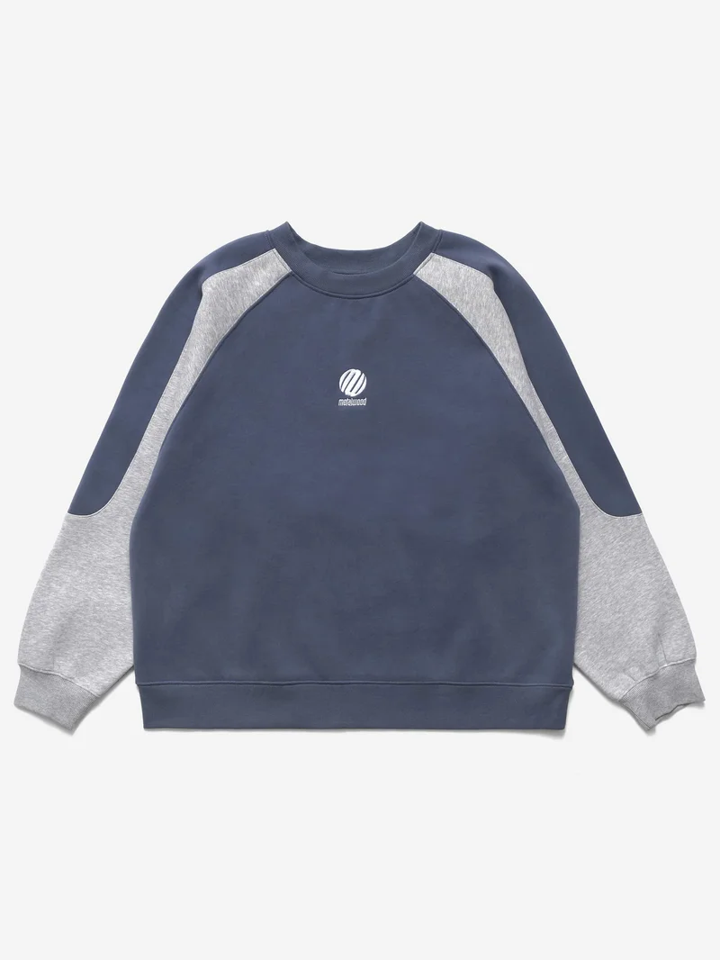 Image of Metalwood Alien Crewneck Sweatshirt - Lake/Heather Grey