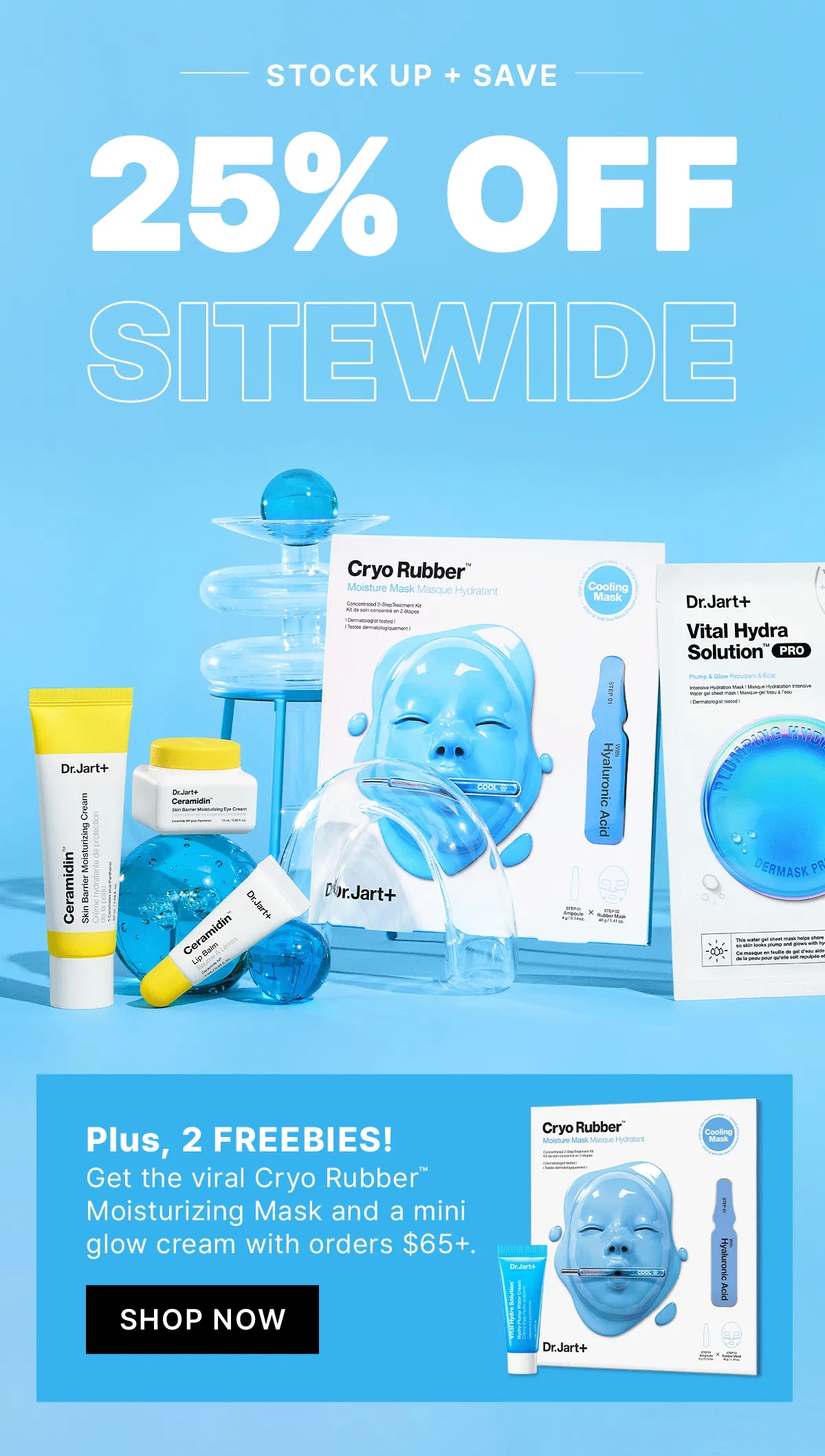 Calling all sensitive skin types. Get 3 free Cicapair full sizes with orders $65+.