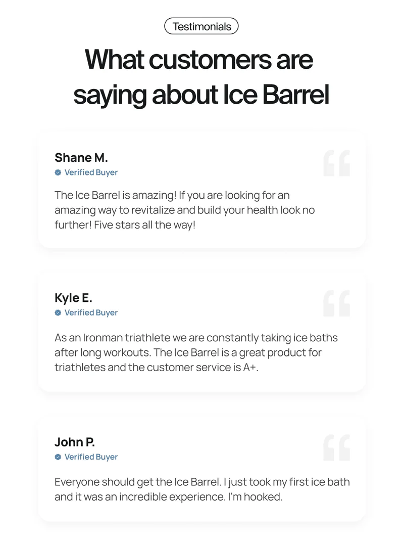 What customers are saying about Ice Barrel