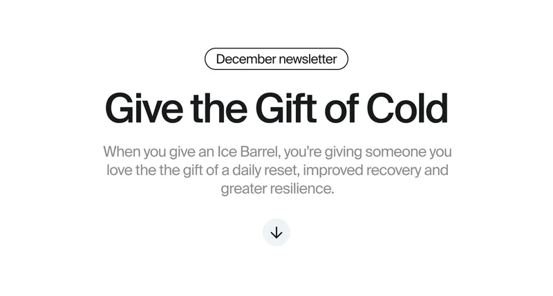 Give the gift of cold