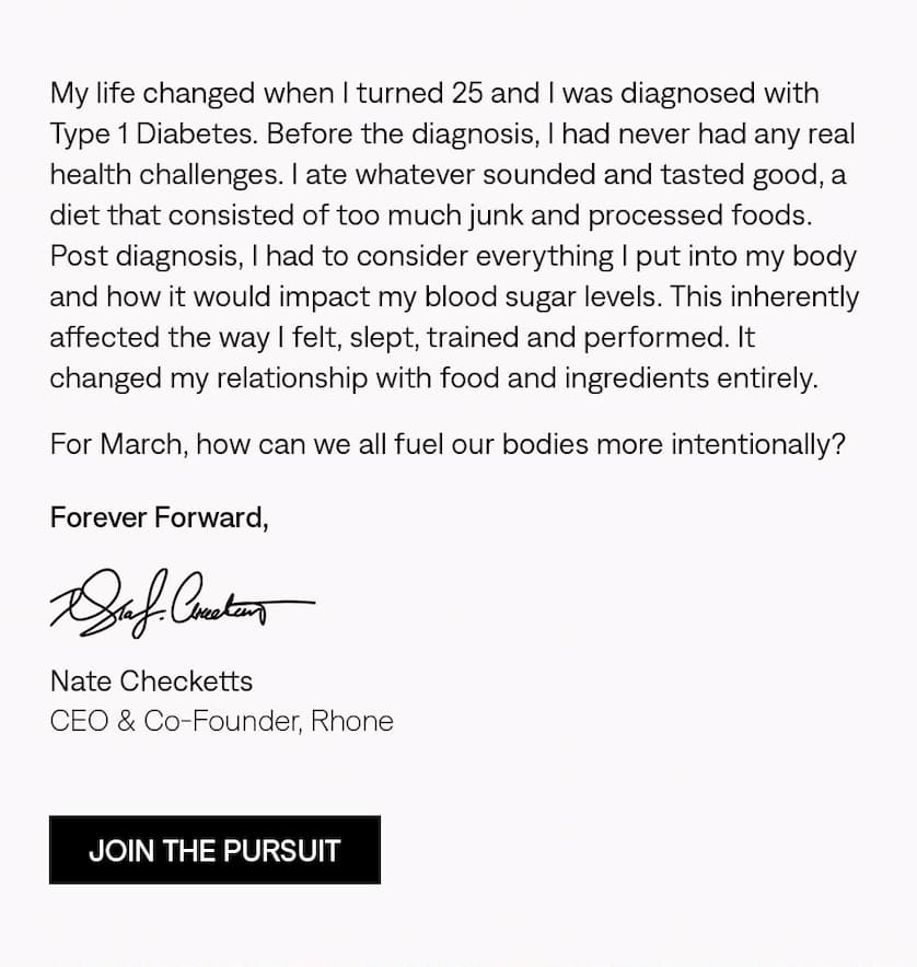 Note from Nate Checketts, CEO & Co-Founder