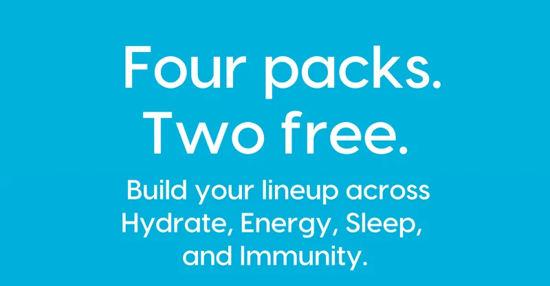 Four Packs. Two Free.