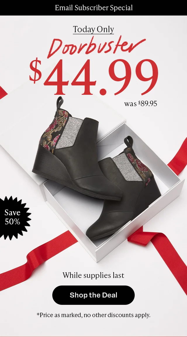 Doorbuster $44.99