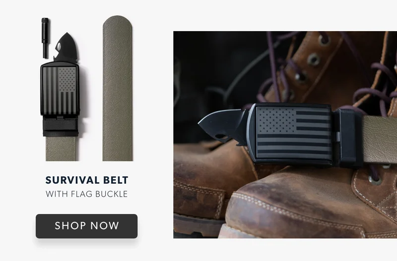 American Flag Survival Belt