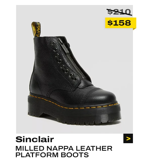 Sinclair Milled Nappa Leather Platform Boots