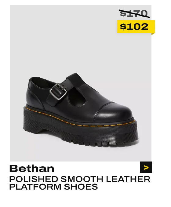 Bethan Polished Smooth Leather Platform Shoes