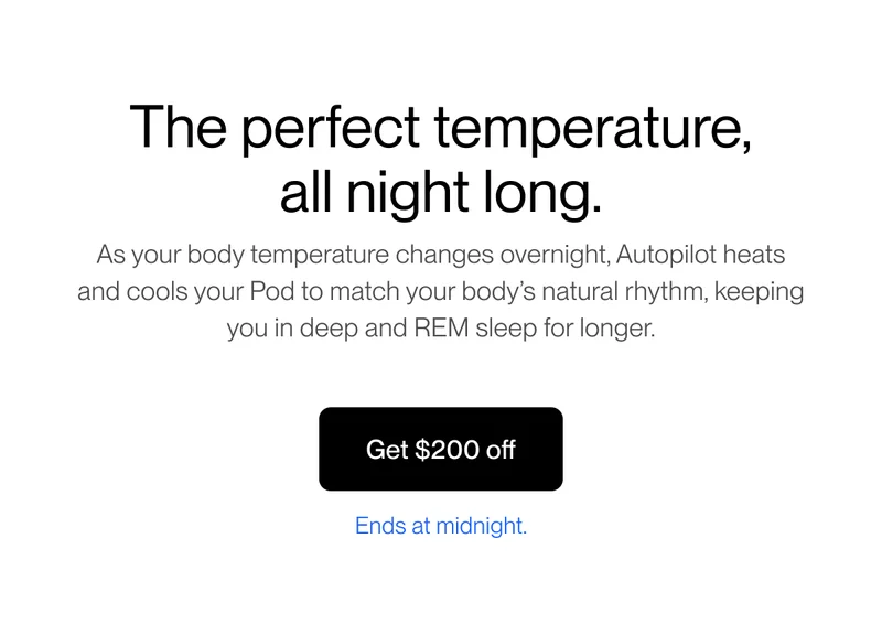 The perfect temperature, all night long.