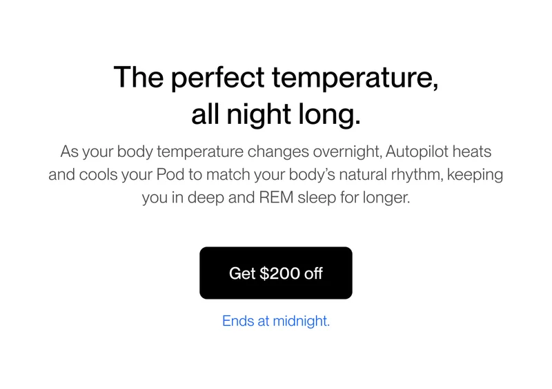 The perfect temperature, all night long.