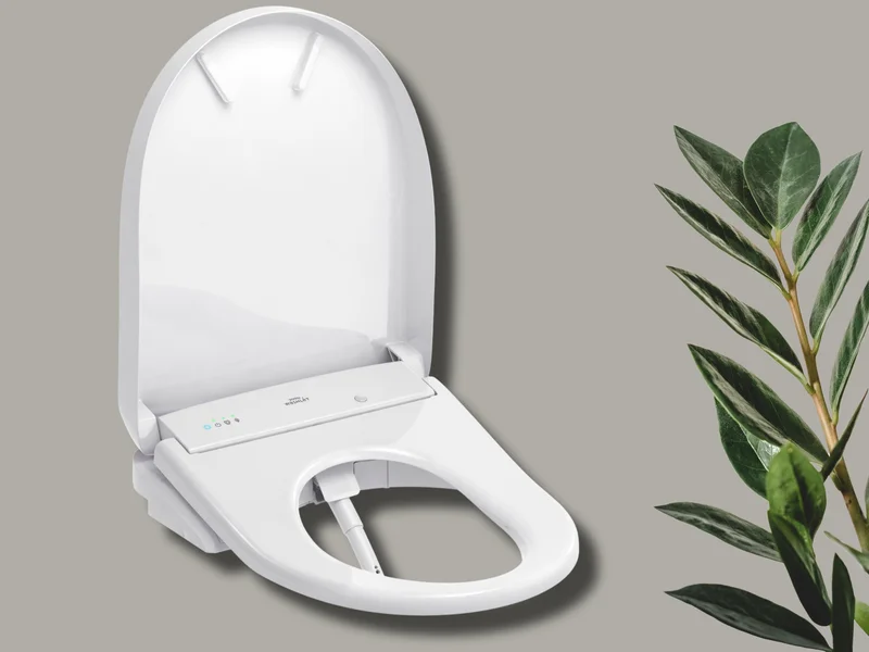 A TOTO WASHLET S7 Series Round-Front is displayed with an open lid.