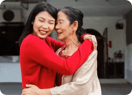 Image of mother and daughter