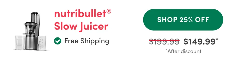 nutribullet Slow Juicer | Free Shopping | Shop 25% | $149.99