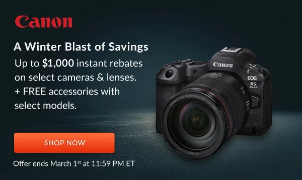 Canon | A Winter Blast of Savings |  Shop Now