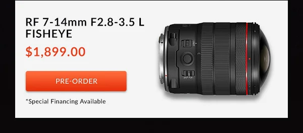 Canon RF7-14mm F2.8-3.5 L Fisheye STM | Pre-Order