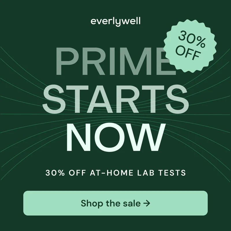 Prime Starts Now 30% off at-home lab tests